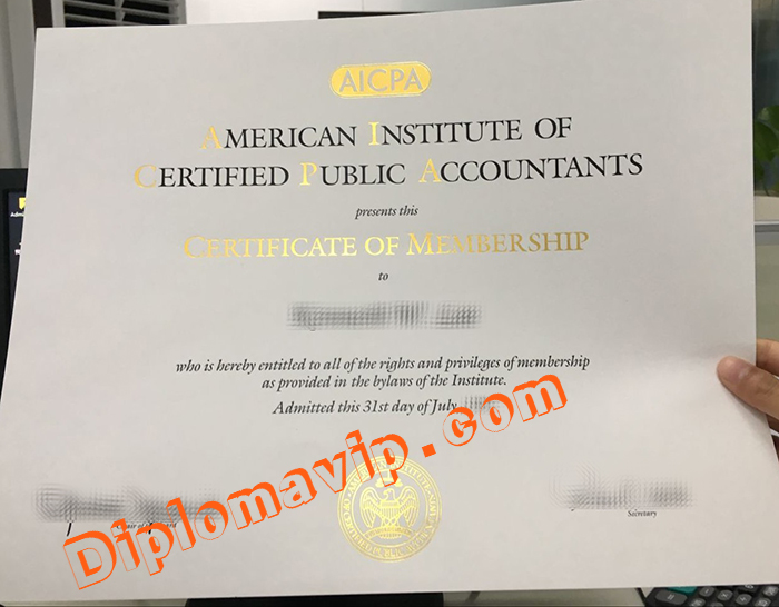 AICPA fake certificate, buy AICPA fake certificate
