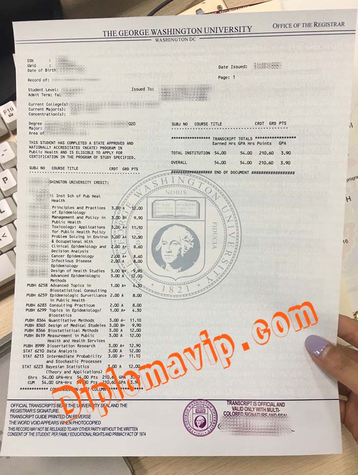 George Washington University fake Transcript, buy George Washington University fake Transcript