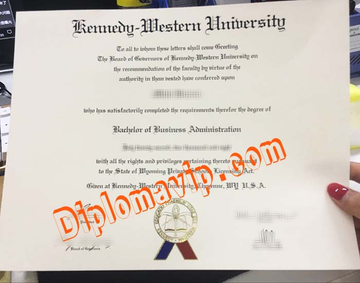 Kennedy Western fake degree, buy Kennedy Western fake degree