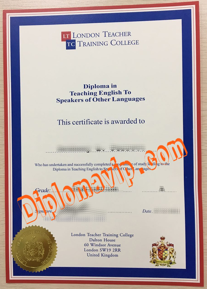 London Teacher Training Gollege fake diploma, buy London Teacher Training Gollege fake diploma