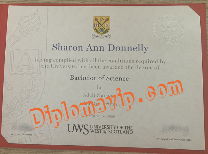 University of West Scotland fake degree, buy University of West Scotland fake degree