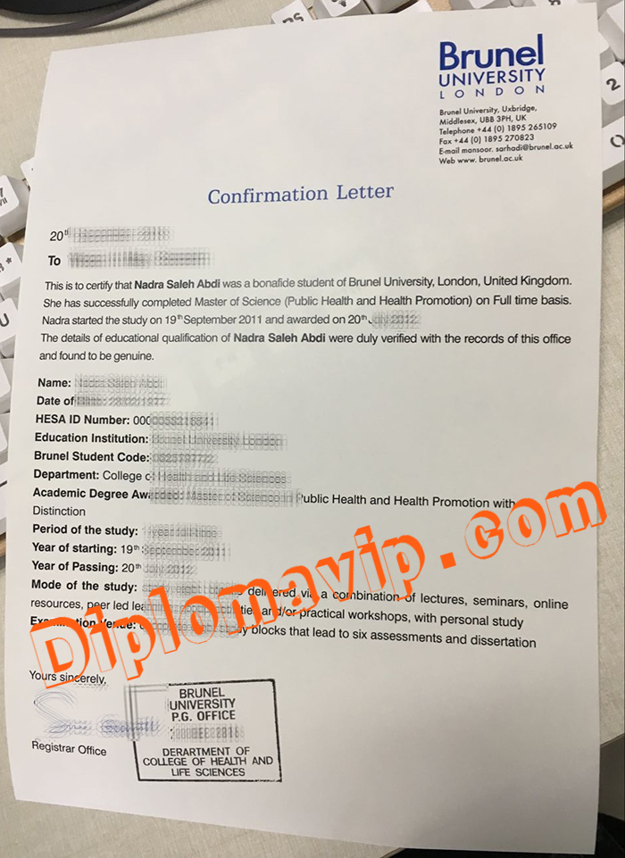 brunel university fake confirmation Letter, buy brunel university fake confirmation Letter