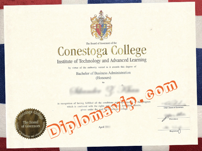 Conestoga College degree, fake Conestoga College degree