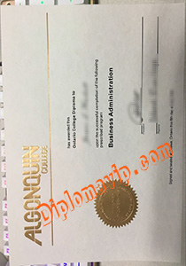 Algonquin college diploma, fake Algonquin college diploma