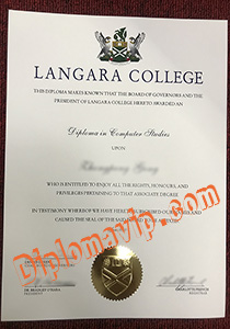 Langara University diploma, fake Langara University diploma