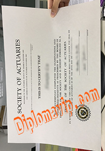 Society of Actuaries certificate, fake Society of Actuaries certificate
