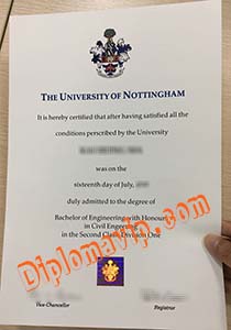 University of Nottingham degree, fake University of Nottingham degree
